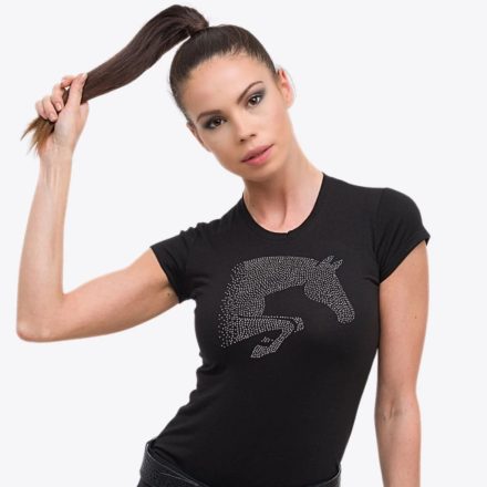 Cavalliera - Lovas Pamut Top JUMPING STAR - Rövid Ujjú