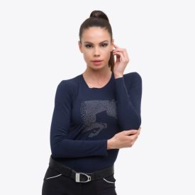 Cavalliera - Lovas Pamut Top JUMPING STAR - Hosszú Ujjú