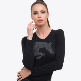 Cavalliera - Lovas Pamut Top JUMPING STAR - Hosszú Ujjú