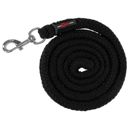 KERBL ClassicSoft vezetőszár, fekete, karabínerrel