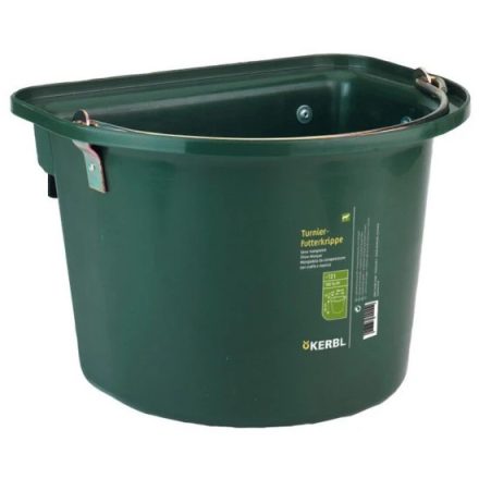 KERBL Akasztós vödör füllel 12L, sötétzöld
