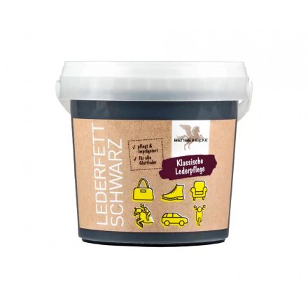 Bőrzsír B&E fekete 500ml