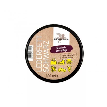 Bőrzsír B&E fekete 100ml