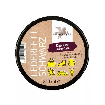 Bőrzsír B&E fekete 250ml