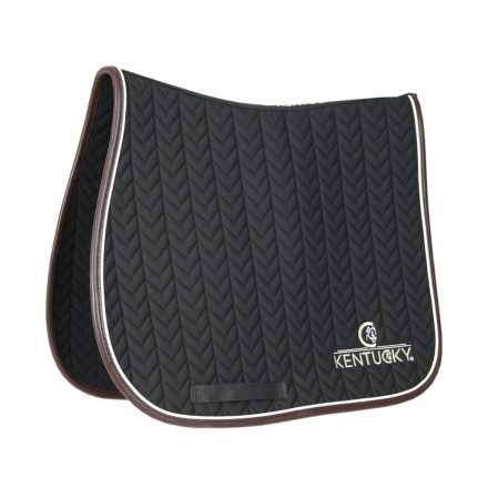 Saddle Pad Leather Fishbone Jumping