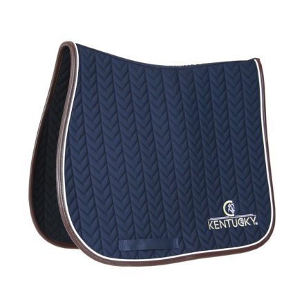 Saddle Pad Leather Fishbone Jumping