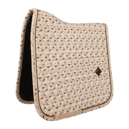 Saddle Pad Velvet Horse printing Dressage