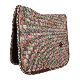 Saddle Pad Velvet Pied-De-Poule Dressage