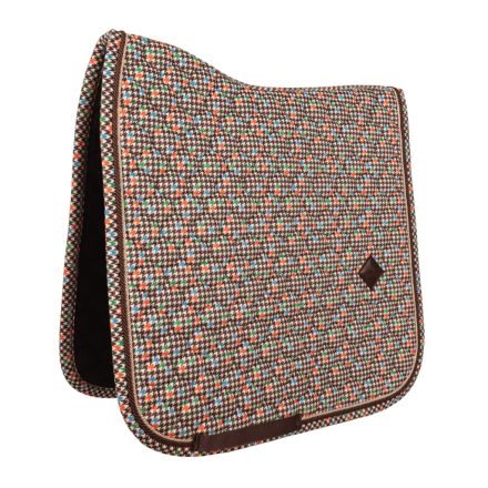 Saddle Pad Velvet Pied-De-Poule Dressage