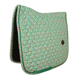 Saddle Pad Velvet Pied-De-Poule Dressage