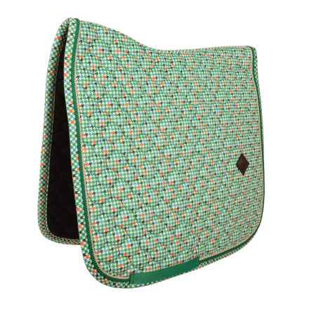 Saddle Pad Velvet Pied-De-Poule Dressage