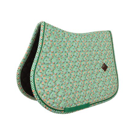 Saddle Pad Velvet Pied-de-Poule Show Jumping