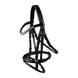 WH Happy Hearts fekete kantár MSH