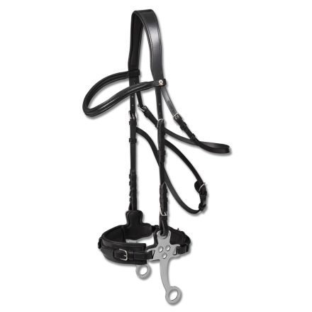 WH Hackamore kantár fekete cob