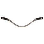 Homlokszíj borjúbőrből és ovális kristályokból