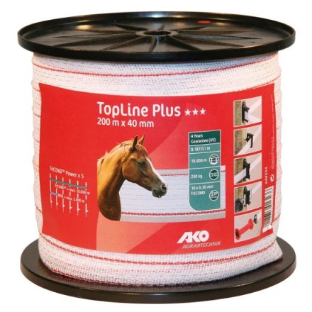 Szalag topline 200m/40mm fehér